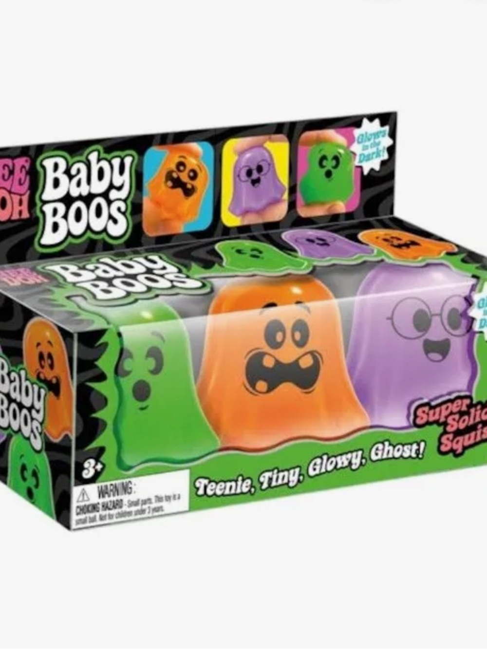Needoh Baby Boos Set - Orange, Green, Purple